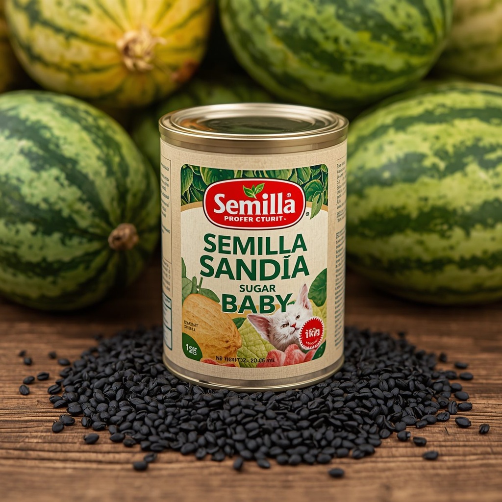 [SEM-008] Semilla Sandía Sugar Baby (lata 1000 sem.)