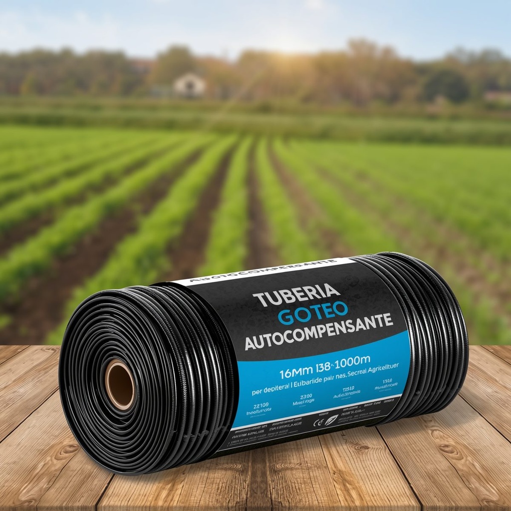 [RIE-002] Tubería Goteo Autocompensante 16 mm (rollo 100 m)