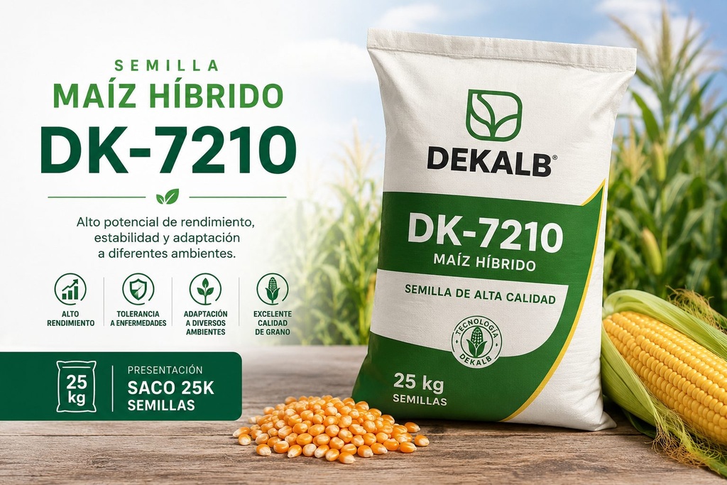 [SEM-001] Semilla Maíz Híbrido DK-7210 (saco 25k semillas)